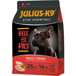 Сухой корм для собак Julius-K9 HighPremium Adult Vital Essentials, Говядина и рис, 3 кг
