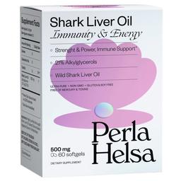 Акулий жир Perla Helsa Immunity & Energy 60 капсул