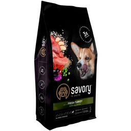 Сухой корм Savory для стерилизованных собак всех пород, со свежей индейкой, 12 кг