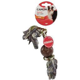 Игрушка для собак Camon хлопковая веревка с мячом, 29 см