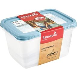 Комплект емкостей для морозильной камеры Keeeper Polar, 2 л, голубой, 2 шт. (3016)