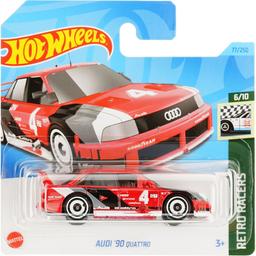 Базовая машинка Hot Wheels Retro Racers Audi 90 Quattro красная (5785)