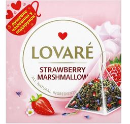 Чай зеленый Lovare Strawberry marshmallow 30 г (15 шт. х 2 г) (806911)
