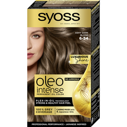 Стійка фарба для волосся Syoss Oleo Intense 6-54, Холодний Темно-Русий, 115 мл