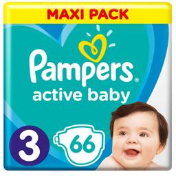 Підгузки Pampers Active Baby 3 (6-10 кг), 66 шт.