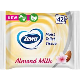 Влажная туалетная бумага Zewa Almond Milk Moist, 42 шт.