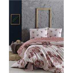 Комплект постельного белья LightHouse Ash Roses, бязь, евростандарт, 220х200 см, белый с розовым (2200000550873)