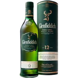Віскі Glenfiddich Single Malt Scotch, 12 yo, в подарунковій упаковці, 40%, 0,5 л (91149)