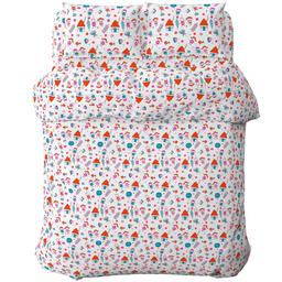 Комплект постельного белья Home Line Мальчики и девочки, бязь, 147х112 см, белый с оранжевым (159136)