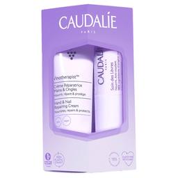 Набор Caudalie LipHand Duo: Увлажняющий кондиционер для губ, с антиоксидантным эффектом, 4,5 г + Крем для рук и ногтей, 30 мл (2735-1)