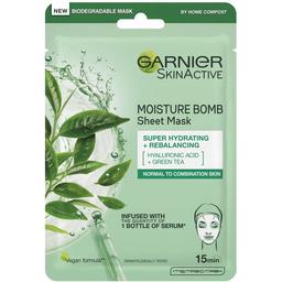 Тканевая маска Garnier Skin Naturals Аква-Бомба для нормальной и комбинированной кожи лица, 28 г