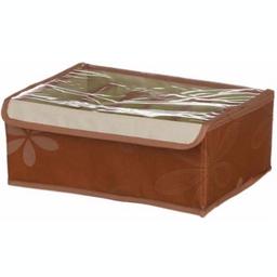 Коробка-органайзер для белья Stenson 30х23х11 см коричневая (25774)