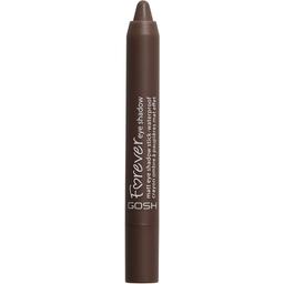 Тіні-олівець для повік Gosh Forever Eye Shadow, водостійкі, тон 11 (dark brown), 1.5 г