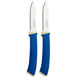 Набір ножів Tramontina Felice для овочів, зубчатий, синій, 7,6 см (23491/213)