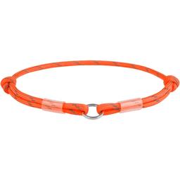 Шнурок для адресника Waudog Smart ID, светоотражающий, S, длина 25-45 см, оранжевый