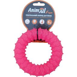 Іграшка для собак AnimAll Fun AGrizZzly Кільце з шипами коралова 12 см