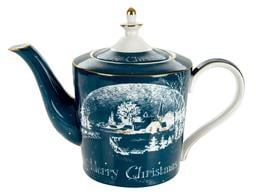 Чайник заварювальний Lefard New Christmas, 1 л, темно-синій (924-721)