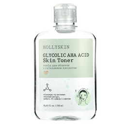 Тонік для обличчя Hollyskin Glycolic AHA Acid Skin Toner, 250 мл
