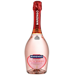 Вино игристое Marengo Tesorino, розовое, полусладкое, 7%, 0,75 л (875184)