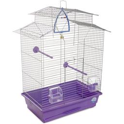 Клетка для птиц Природа Изабель-2, 44х27х65 см, фиолетовая