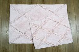 Набор ковриков Irya Nadia pembe, 90х60 см и 60х40 см, светло-розовый (svt-2000022214056)