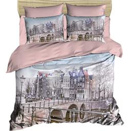 Комплект постельного белья LightHouse Snow City, ranforce + 3D, евростандарт (444OZ_2,0)