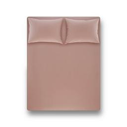 Простыня на резинке с наволочкой Penelope Laura dusty rose, 200х120+70х50 см, хлопок, розовый (svt-2000022278171)