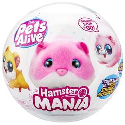 Інтерактивна 'яка іграшка Pets & Robo Alive Alive Кумедний хом'ячок рожевий (9543-20)