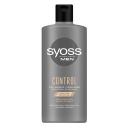 Шампунь-кондиционер Syoss Men Control, для нормальных и сухих волос, 440 мл