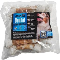 Лакомство для собак AnimAll Dental кость баварская узловая №3М, с мясом курицы, 14-16 см, 10 шт.