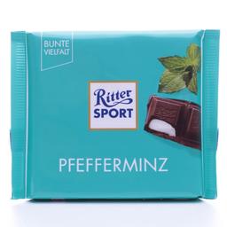 Шоколад черный Ritter Sport с кремово-мятной начинкой, 100 г (577113)