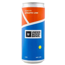 Пиво Underwood Brewery Athletic Line, светлое, 2,9%, ж/б, 0,33 л (844005)