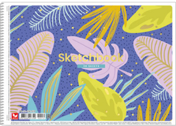 Альбом для рисования Школярик Цветные листья на голубом фоне, 30 листов (PB-SC-030-519)