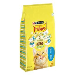 Сухой корм для кошек Friskies, с лососем и овощами, 10 кг