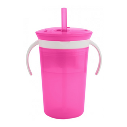 Чашка-контейнер Munchkin Snack and Sip, 266 мл, рожевий (012460WWW)