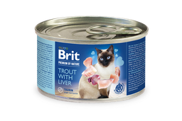 Вологий корм для котів Brit Premium by Nature Trout with Liver, форель з печінкою, 200 г