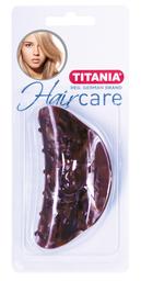 Затиск для волосся Titania пластмасовий, 9 см, коричневий (8017 В)