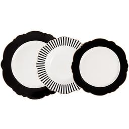Набор тарелок Lefard, белый с черным (922-027)