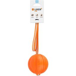 Мячик Liker 9 Line на ленте, 9 см, оранжевый (6288)