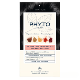 Крем-краска для волос Phyto Phytocolor, тон 1 (черный), 112 мл (РН10016)