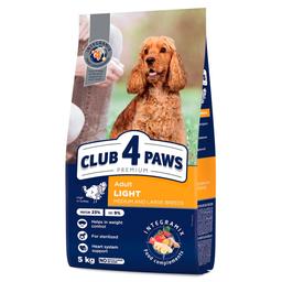 Полнорационный сухой корм для стерилизованных собак средних и больших пород Club 4 Paws Premium, индейка, 5 кг (B4571101)