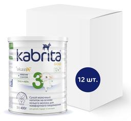 Сухий молочний напій на основі козячого молока Kabrita 3 Gold, 4,8 кг (12 шт. по 400 г)