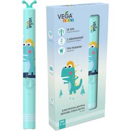 Электрическая детская звуковая зубная щетка Vega Kids VK-500B бирюзовая
