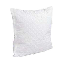 Чехол на подушку Руно Ромб на молнии, стеганый микрофайбер, 70х70 см, белый (384.52У_ромб)