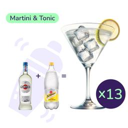 Коктейль Martini & Tonic (набір інгредієнтів) х13 на основі Martini Bianco