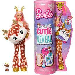 Лялька Barbie Cutie Reveal Зимовий блиск у костюмі оленя, 30 см (HJL61)
