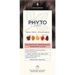 Крем-фарба для волосся Phyto Phytocolor, відтінок 4 (шатен), 112 мл (РН10018)