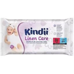 Влажные салфетки Kindii Linen Care для младенцев, 60 шт.