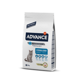 Сухой корм для стерилизованных кошек Advance Cat Sterilized, с индейкой, 3 кг
