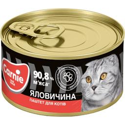 Вологий корм для котів Carnie Паштет М'ясний з яловичиною 100 г